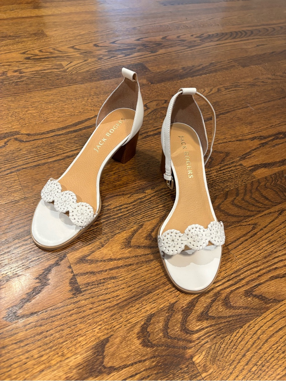 Jack Rogers Women's Lauren Ankle Strap Heels - Size 9
